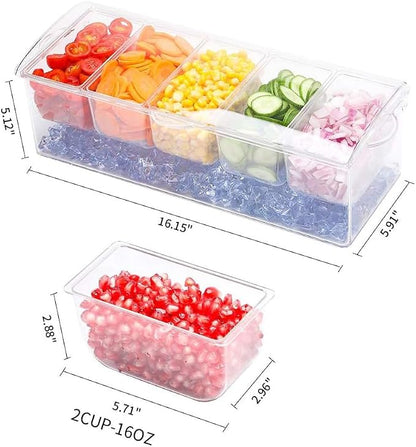 5-Grid Removable Condiment Tray - Image 2