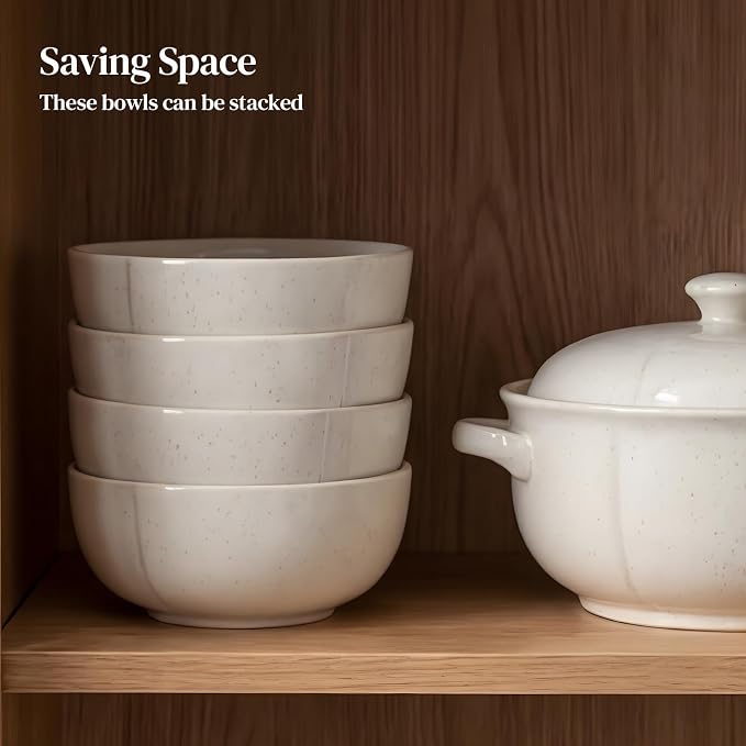 DOWAN 32 OZ Soup Bowls Set of 4, Dishwasher & Microwave Safe - Image 7