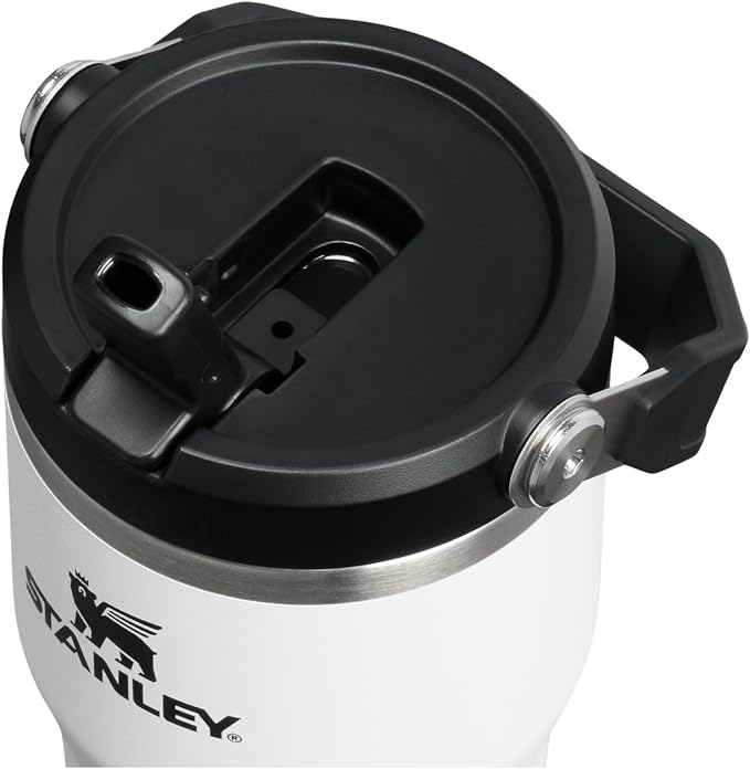 STANLEY IceFlow 2.0 Flip Straw Tumbler, 20 oz, Chalk | Easy Carry Handle | - Image 2