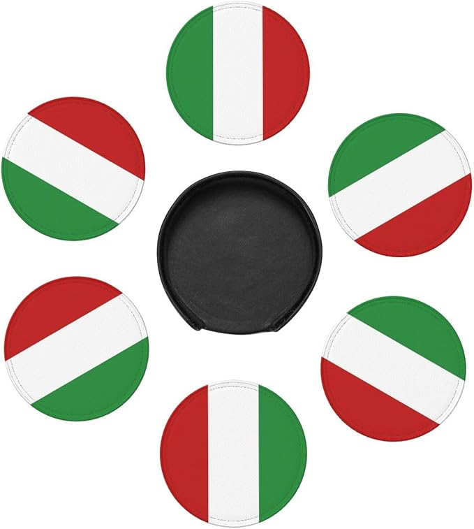 Italy Flag Coasters for Drinks - Image 7
