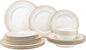 20-pc. Dinner Set Service for 4, 24K Gold-plated Luxury Bone China Tableware ("Infinity Gold")