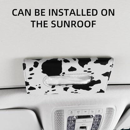 Cow Print Car Accessory for Women, Premium Tissues Holder, Car Napkins Box | - Image 5