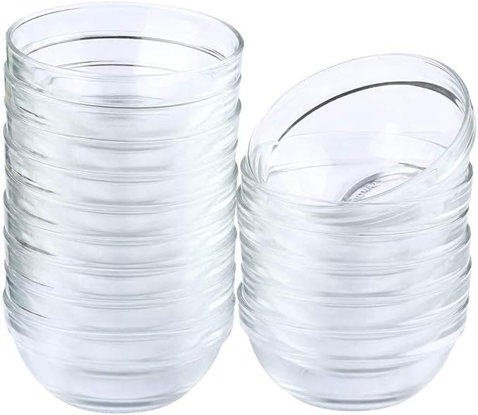 Maredash Mini Bowls 4 Inch Glass Bowls Set of 16 | by Maredash