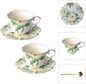 Vintage Floral Porcelain Tea Cup and Saucer Set by Unknown