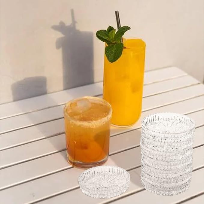 Yesland 8 Pack Crystal Coasters Tea Bag Coaster - Image 7