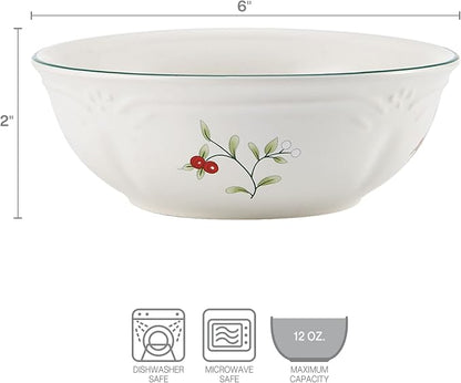Pfaltzgraff Winterberry Set of 4 Soup Cereal Bowls, 12 Ounce - Image 4