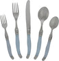 French Home Laguiole 20 Piece Flatware Set – Stainless Steel Flatware Set for 4 – Luxurious Light Blue Utensil Set with Knives, Spoons and Forks