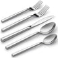 Alata Cube 40-Piece Forged Stainless Steel Flatware Set Cutlery Set, Mirror by Alata
