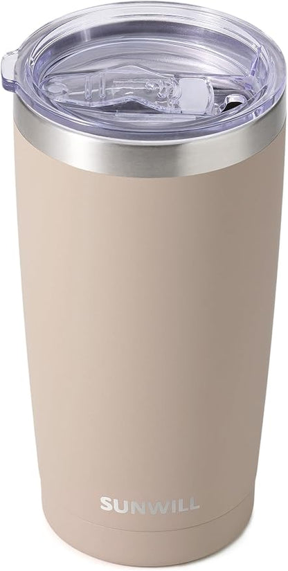 SUNWILL Travel Coffee Tumbler 20 oz, Insulated Mug by SUNWILL