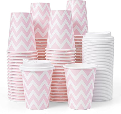 Tamone 100 PACK 12OZ Disposable Coffee Cups by InjectingCreativityandBeautyintoModernLife