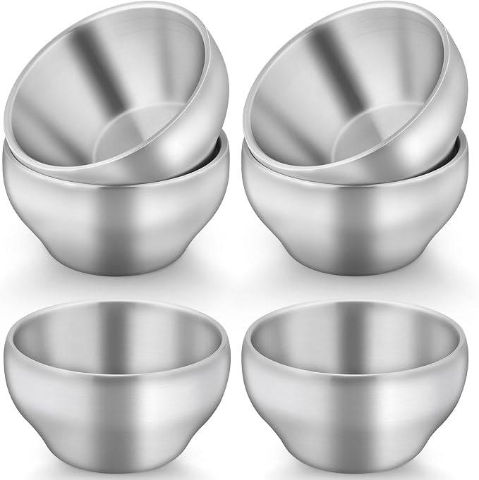 TeamFar Stainless Steel Bowls for Kids, 12oz Baby Toddler Bowls Set of 6 | by TeamFar