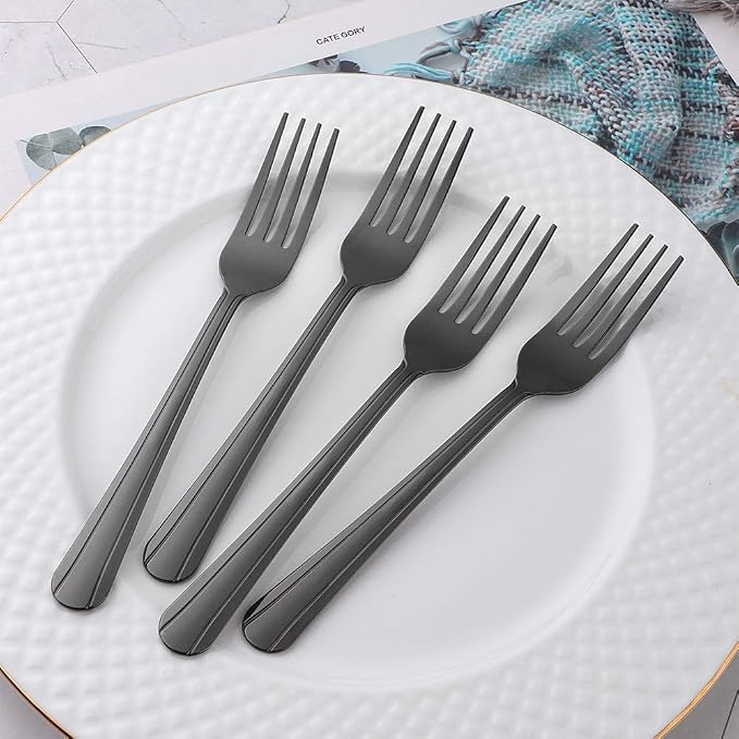 12 Pieces Dinner Fork, Stainless Steel Silverware Forks, 7.1 Inches Metal Fork - Image 2