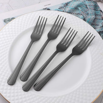 12 Pieces Dinner Fork, Stainless Steel Silverware Forks, 7.1 Inches Metal Fork - Image 2
