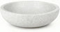 White Travertine Bowl, 7.8" Natural Stone Centerpiece for Minimalist Home Decor, Handmade Spa Style Fruit Bowl, Zen Meditation Bowl, Pure Tabletop Sculpture