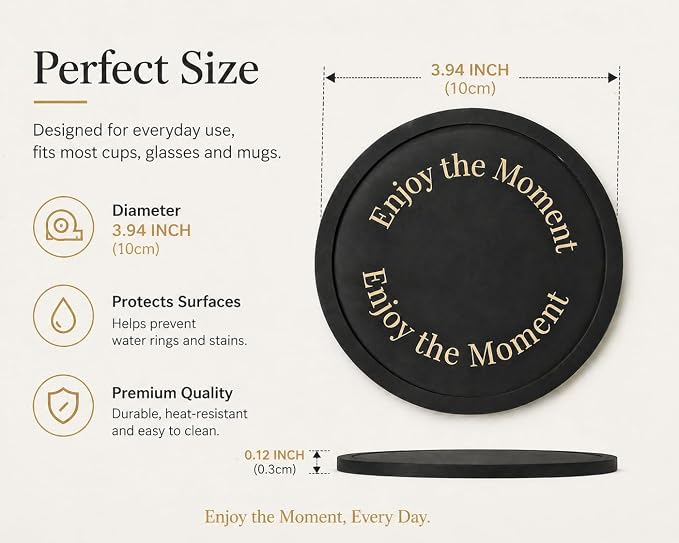 Silicone Coasters Set of 10, Premium Drink Coaster - Image 2