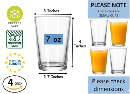 BOHEM'S Small Juice Glasses, 7 Oz, Drinking Glassware - Image 5