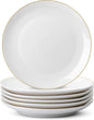 BTaT- White Porcelain Dinner Plates by BrewToATea