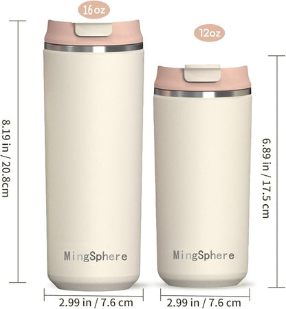 16oz Insulated Stainless Steel Coffee Cup - Image 5