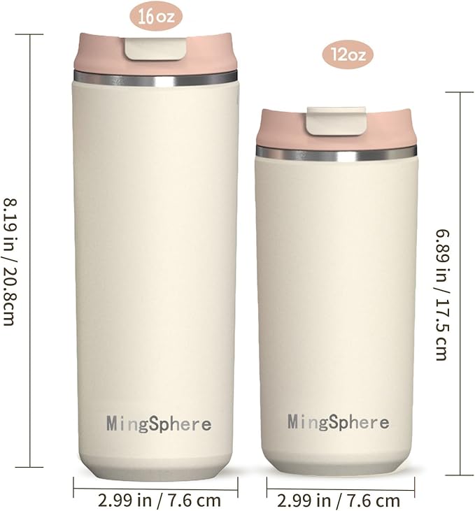 12oz Insulated Stainless Steel Coffee Cup - Image 5