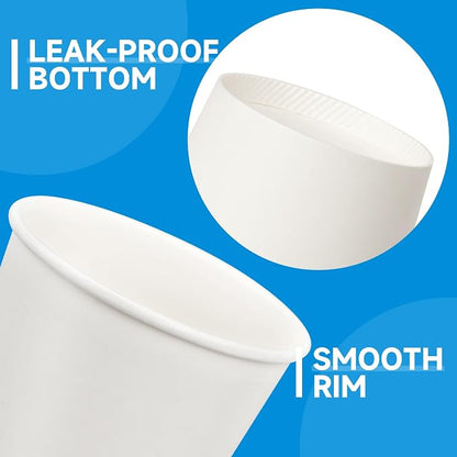 RACETOP Disposable Paper Coffee Cups 16 oz 500 Pack | BPA-free, Coffee Shop - Image 3