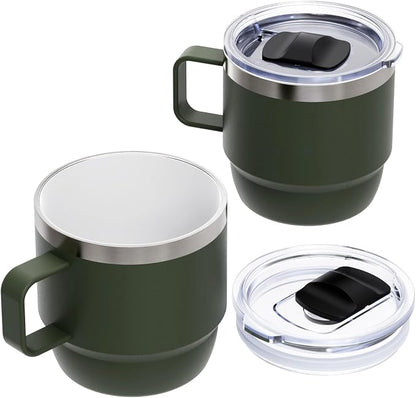 Zenbo 8 oz Stackable Coffee Mugs by Zenbo