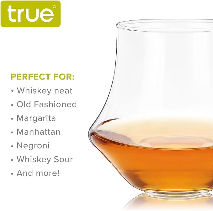 True Whiskey Glasses for Men and Women, Top-notch Bourbon Scotch Whiskey Cups - Image 4