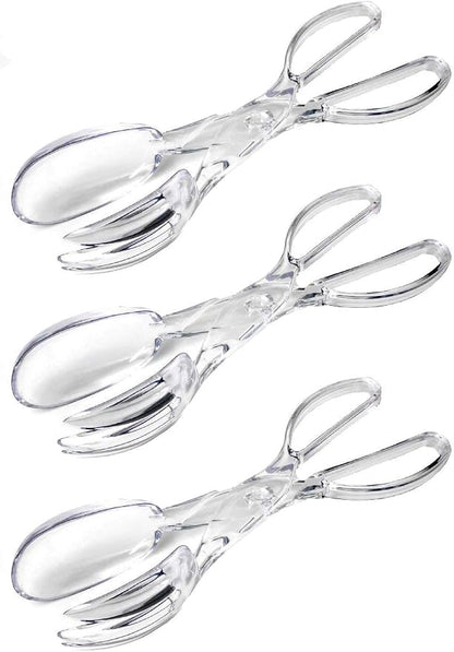 Chef Craft Premium Clear Salad Tongs Heavy Duty Design, 11.25-Inches Long by Chef+Craft