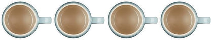 Le Creuset Stoneware Set of 4 Heritage Mugs, 13 oz. each, Sea Salt - Image 4
