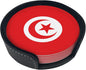 Tunisia Flag Coasters for Drinks by Unknown