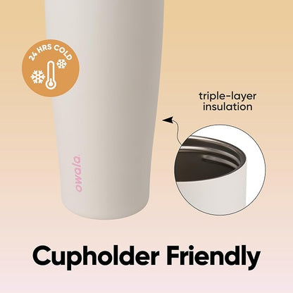 Owala FreeSip Tumbler Stainless Steel Water Bottle 40 oz Daybreak | - Image 4