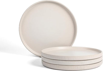 Stone Lain Haven Modern Stoneware 4 Piece Dinner Plates Sets, Dish Set by Unknown