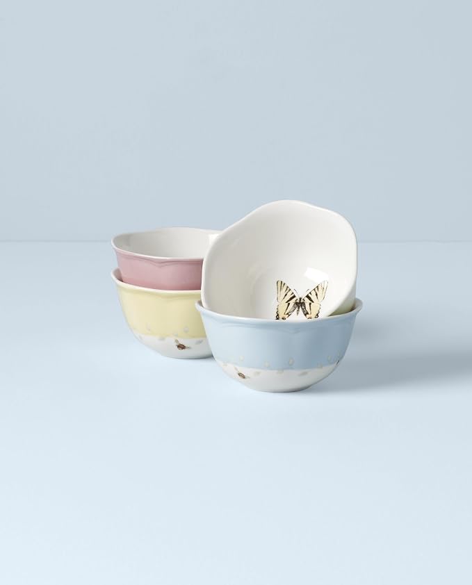 Lenox 791720 Butterfly Meadow 4-Piece Dessert Bowl Set - Image 2