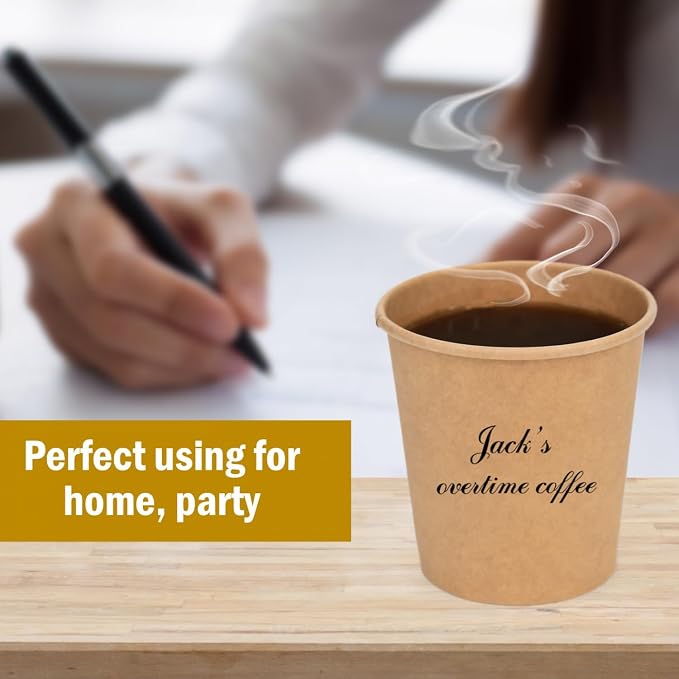 Vumdua 500 Pcs 6 oz Kraft Paper Cups - Image 3