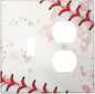 Light Switch Cover Plate Baseball Sports Ball Game 2 Gang Decorative Switch Plates 1 Toggle Duplex Combo Outlet Covers GFCI Wall Plates for Bathroom Bedroom Decor