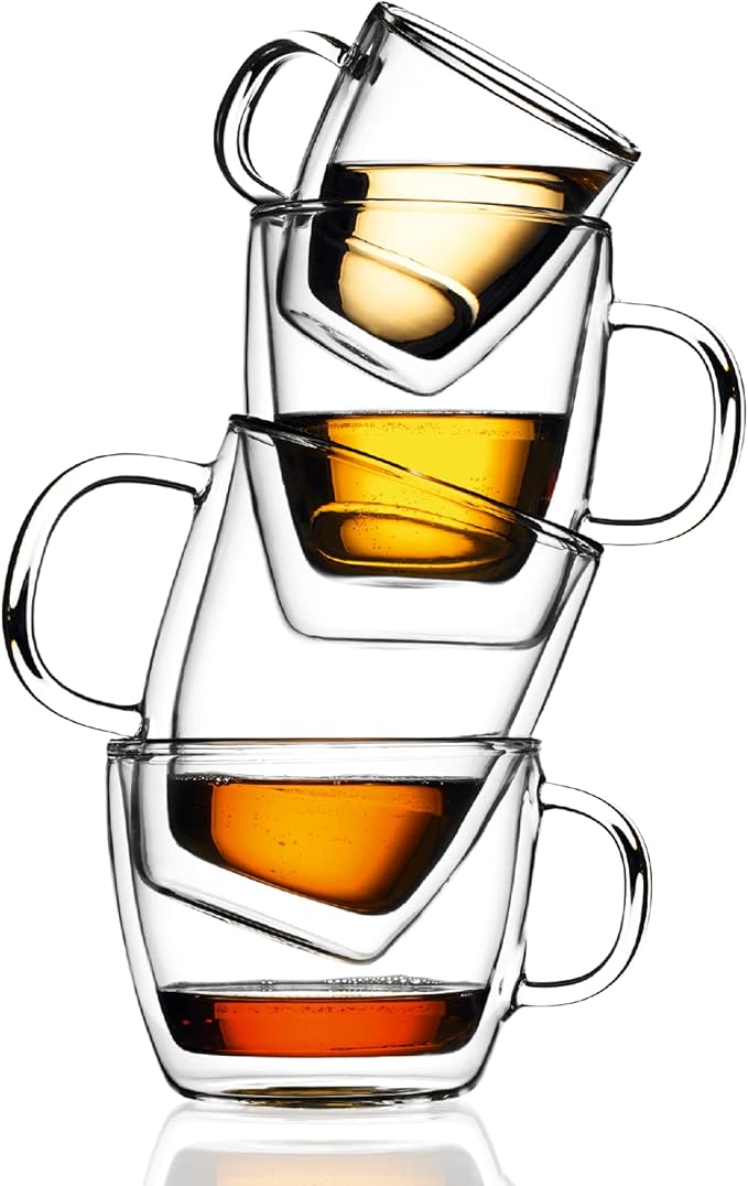 Bodum 5oz Bistro Double Wall Espresso Mug, High-Heat Borosilicate Glass - Image 4