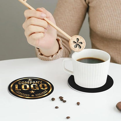 Custom Leather Coasters with Logo - Image 6