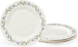 Portmeirion Sophie Conran Lavandula 11" Dinner Plate, Set of 4, Lavender Floral Pattern in Soft Purple-Green - Porcelain Plates for Garden Brunches, Spring Dinners, Weddings & Seasonal Entertaining