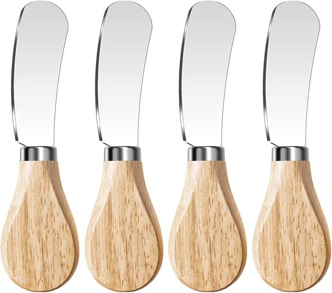 Butter Knife Spreader, Cheese Spreader Knives Set of 4, Stainless Steel Butter by MLURCU