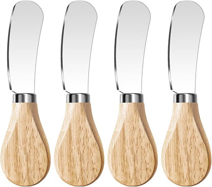 Butter Knife Spreader, Cheese Spreader Knives Set of 4, Stainless Steel Butter by MLURCU