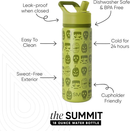 Simple Modern Halloween Kids Water Bottle | 14oz | Monster | Insulated - Image 3
