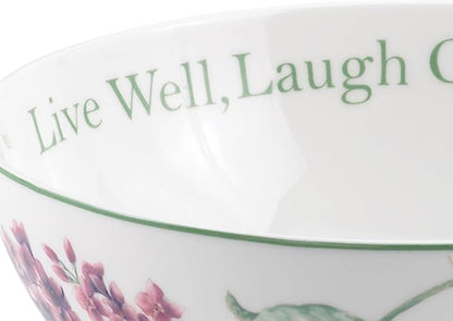 Lenox Butterfly Meadow "Live Well, Laugh Often, Love Much" Serving Bowl - Image 2