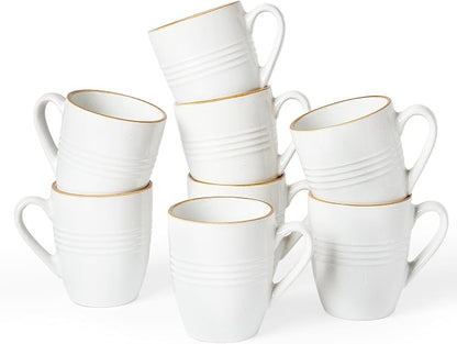 famiware Jupiter Coffee Mugs Set of 8, 13 oz Coffee Mug, Microwave and by Famiware