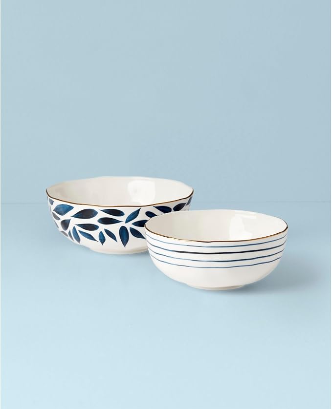 Lenox Blue Bay 2-Piece Nesting Bowl Set - Image 3
