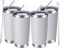 MEWAY 20oz Tumbler 4 Pack Double Wall Vacuum Insulated Travel Mug Bulk by MEWAY