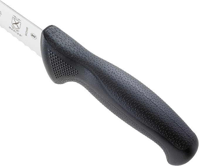 Mercer Culinary M23408 Millennia Black Handle, 8-Inch Wavy Edge, Utility Knife - Image 4