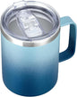 MEWAY 12oz Coffee Mug With Handle and Sliding Lid, Stainless Steel Travel by MEWAY
