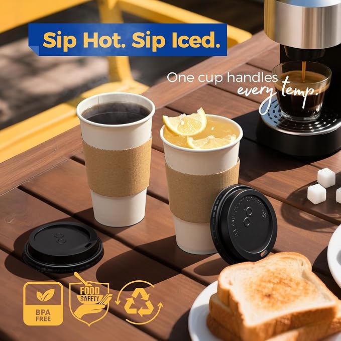 Fit Meal Prep 500 Pack 16 oz Disposable Coffee Cups - Image 5