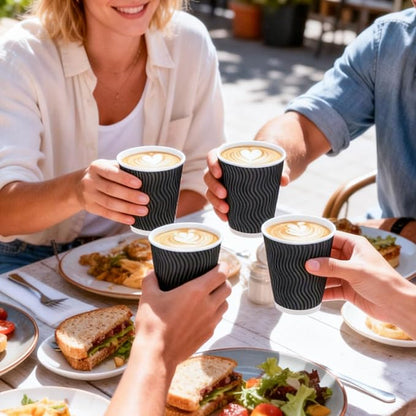 BYSNOW 100 Pack 10 oz Coffee Cups - Image 6