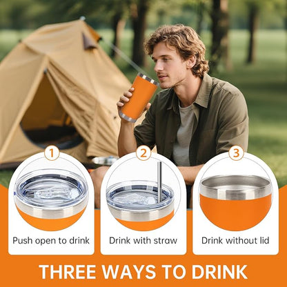 IEOVIEE 32 Pack 20oz Stainless Steel Insulated Bulk Tumblers - Image 7