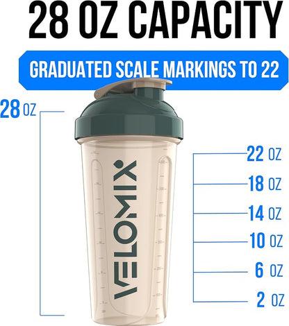 VELOMIX 2 Pack 28oz Protein Shaker Bottle - Image 4